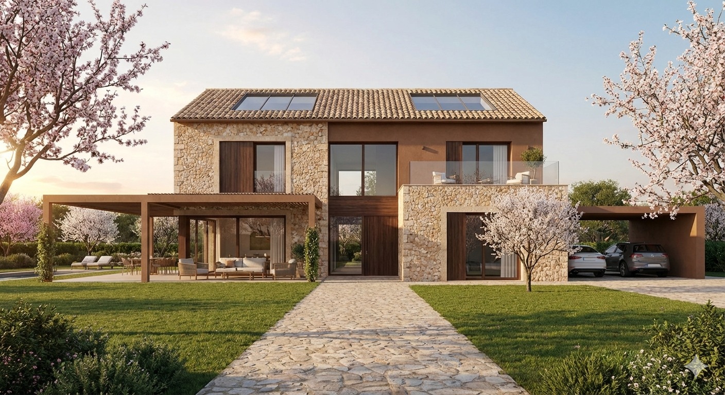 TERRENO EN VENTA EL MALLORCA CON PROYECTO PARA DOS VIVIENDAS — imagen 3