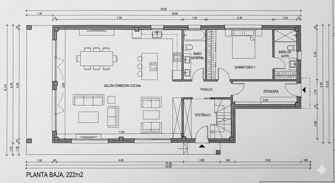 TERRENO EN VENTA EL MALLORCA CON PROYECTO PARA DOS VIVIENDAS — imagen 5