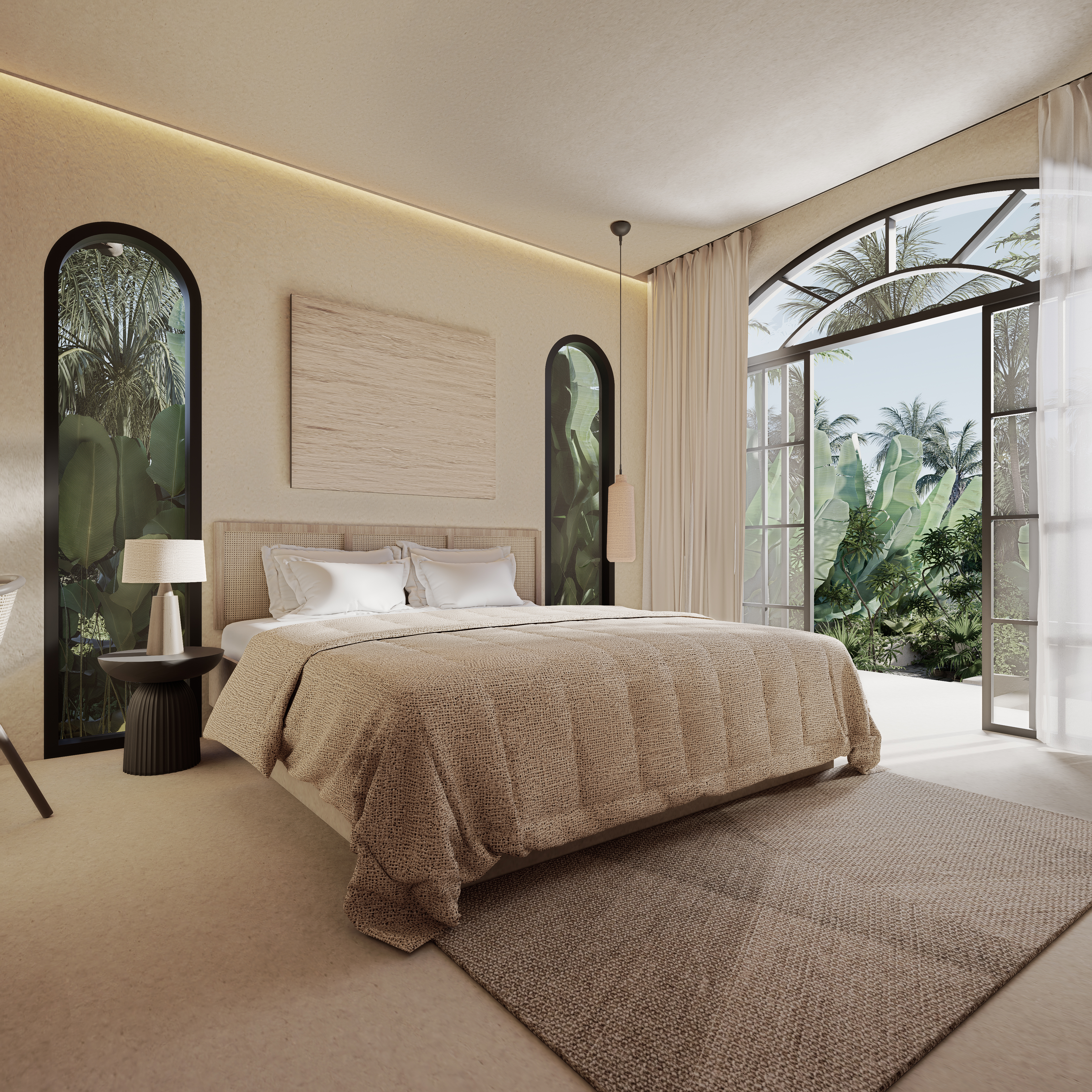 Villa mediterránea de 2 habitaciones en plena selva con doble piscina privada. — imagen 10