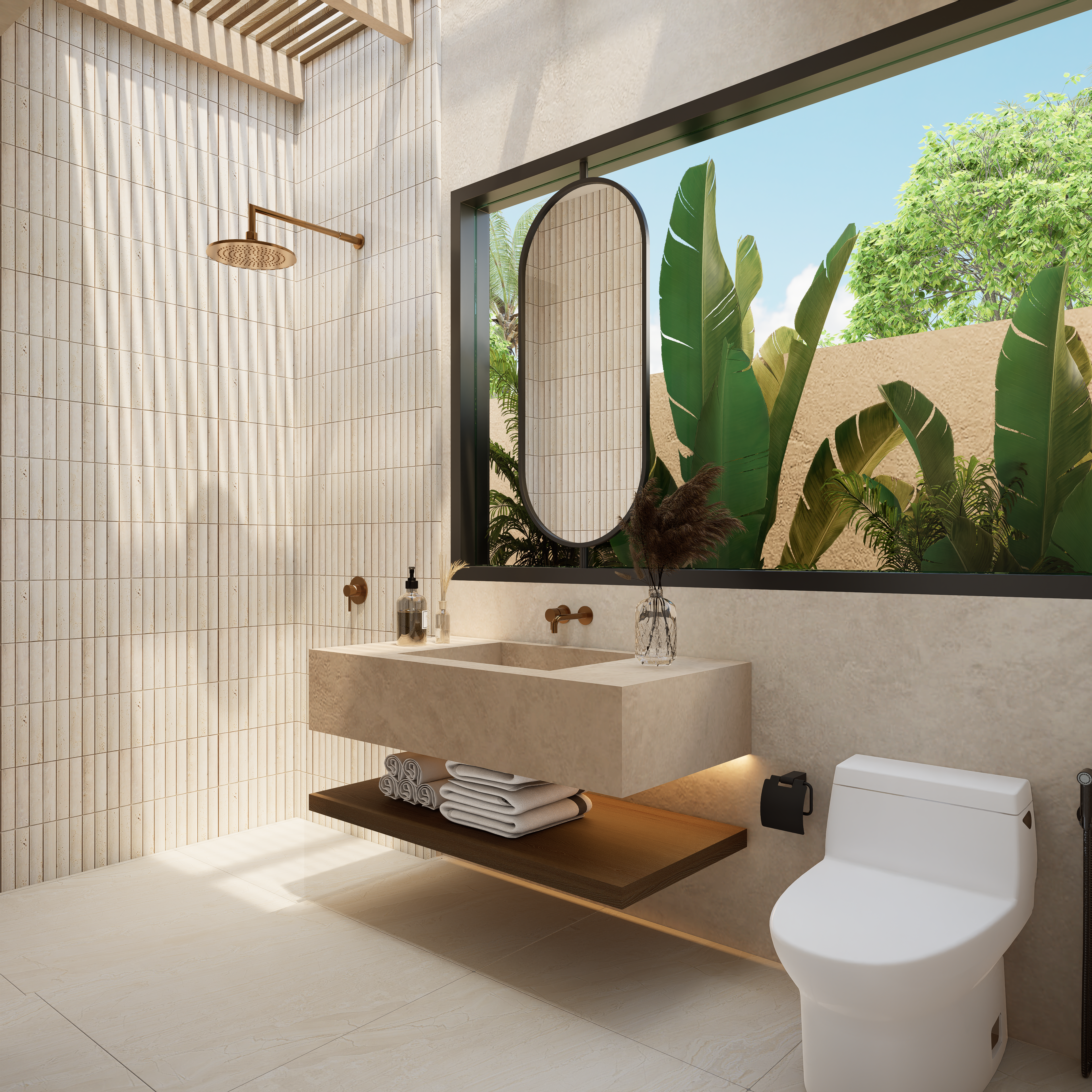 Villa mediterránea de 2 habitaciones en plena selva con doble piscina privada. — imagen 13