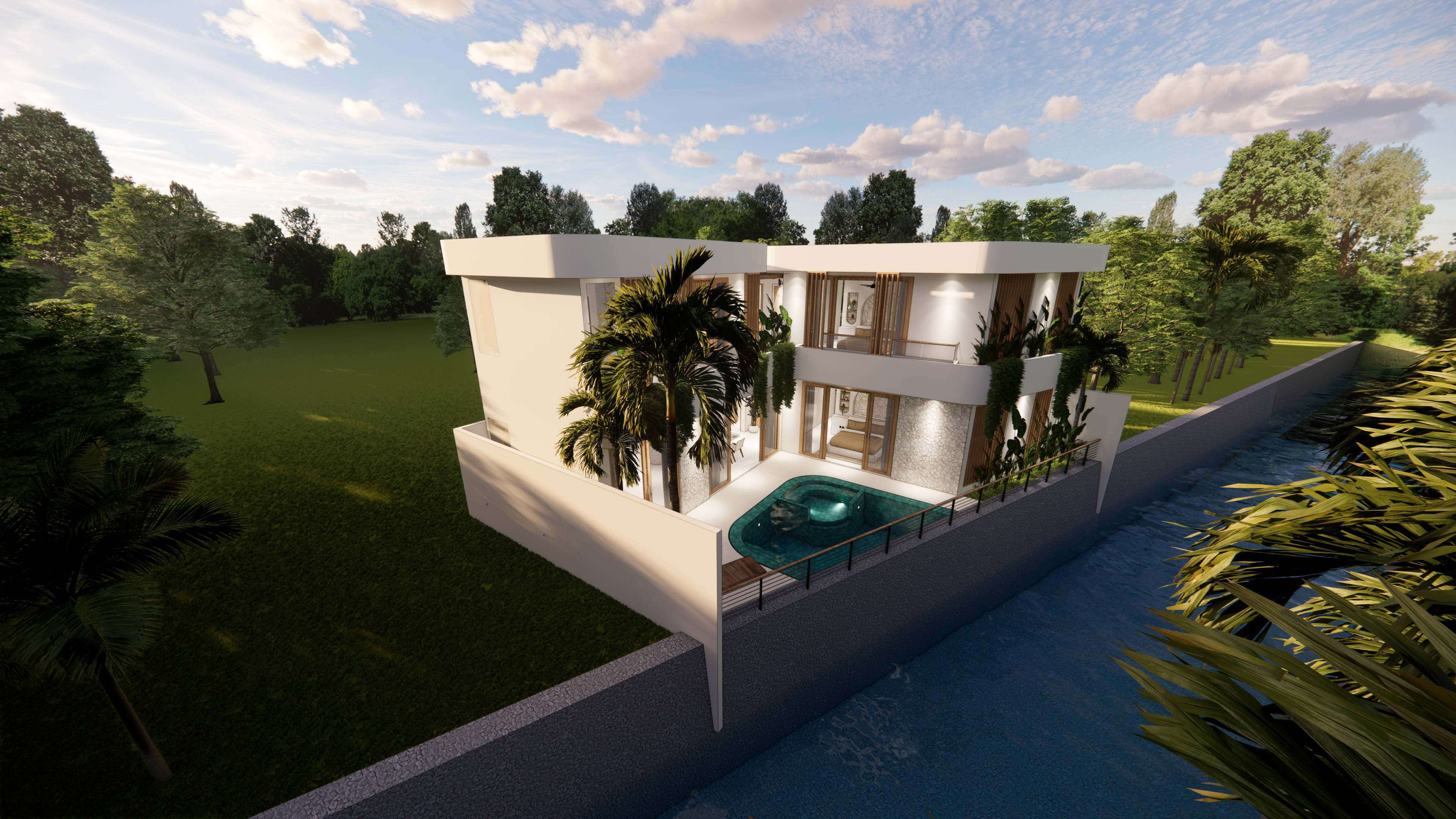 Proyecto de Villas Frente al Río en Umalas: Una Fusión de Elegancia Mediterránea y Tropical — imagen 3