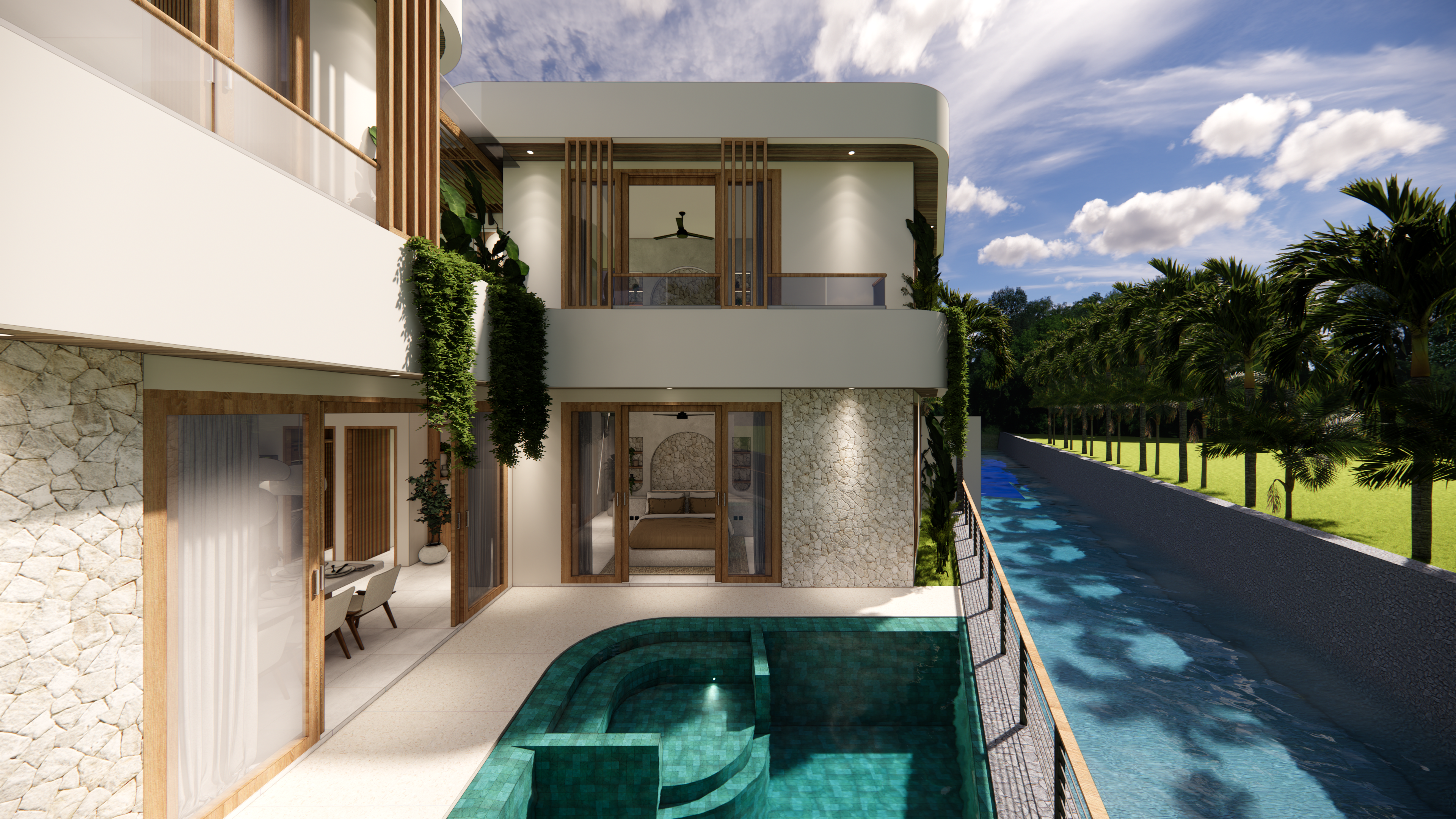 Proyecto de Villas Frente al Río en Umalas: Una Fusión de Elegancia Mediterránea y Tropical — imagen 7