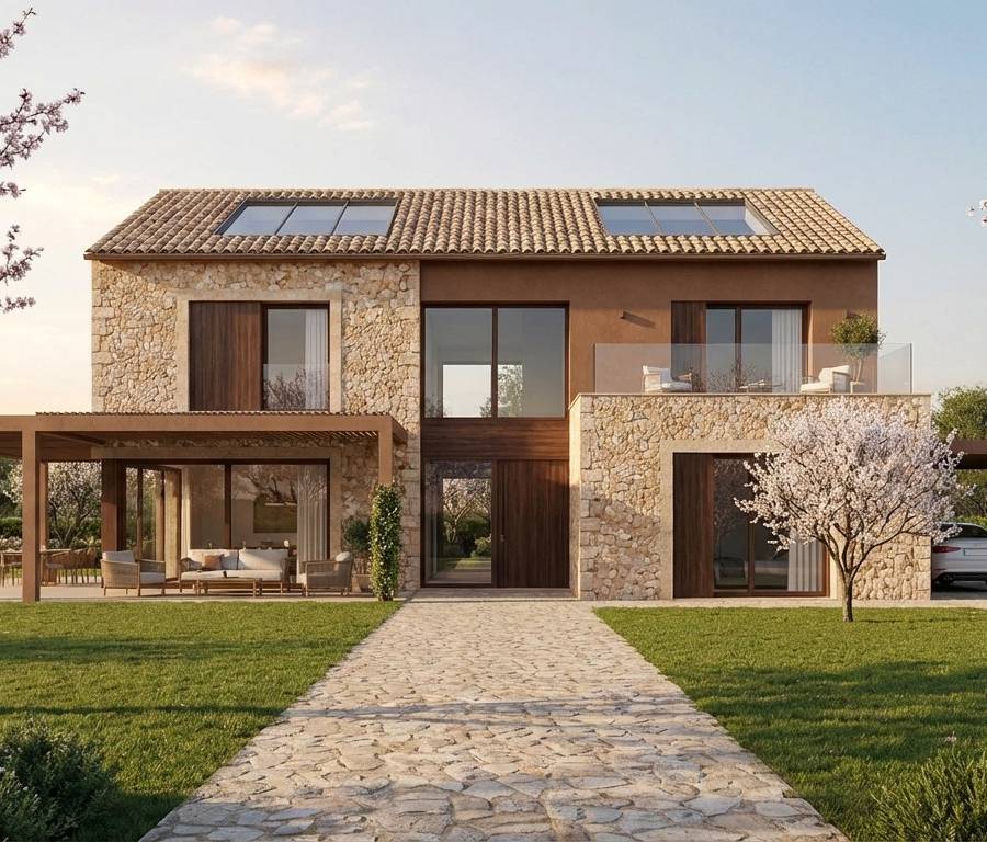 TERRENO EN VENTA EL MALLORCA CON PROYECTO PARA DOS VIVIENDAS — imagen 3