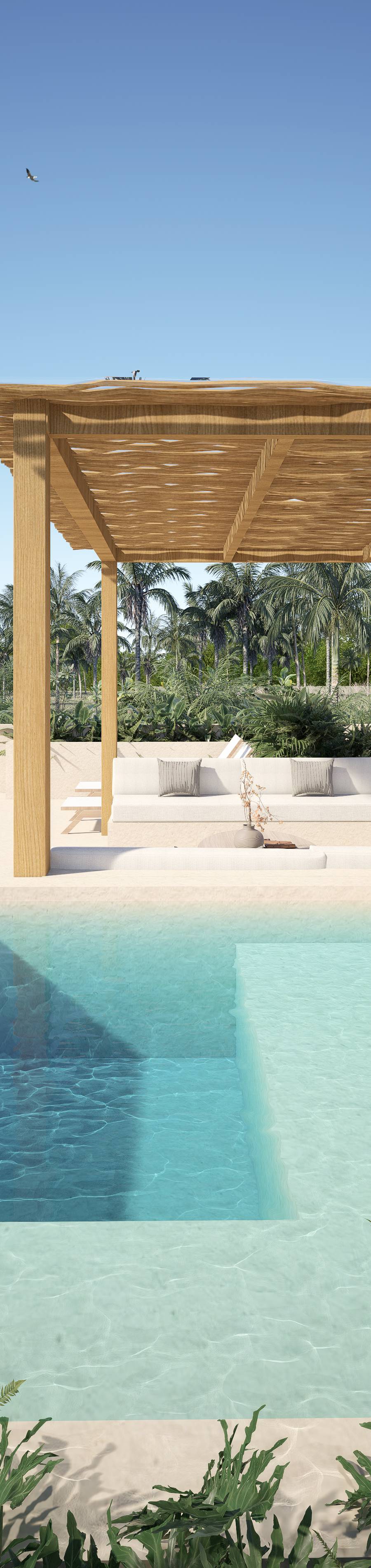 Villa mediterránea de 2 habitaciones en plena selva con doble piscina privada. — imagen 4
