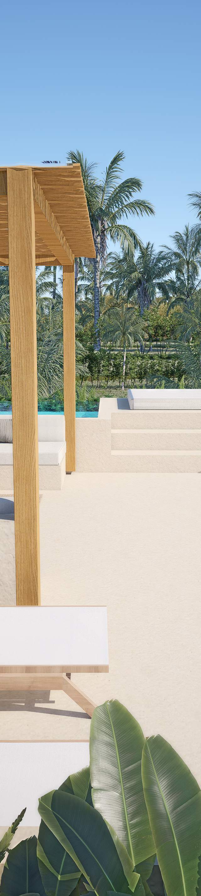 Villa mediterránea de 2 habitaciones en plena selva con doble piscina privada. — imagen 5