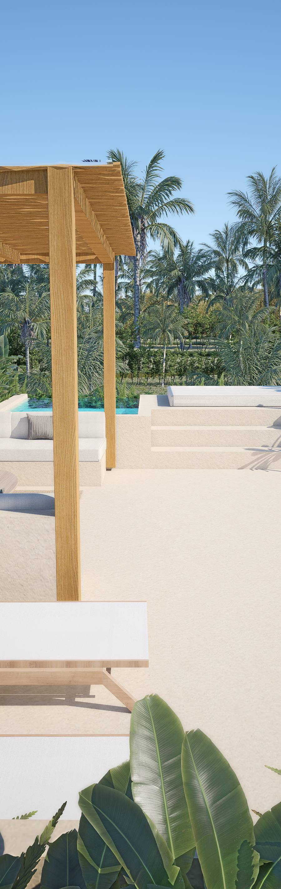 Villa mediterránea de 2 habitaciones en plena selva con doble piscina privada. — imagen 5