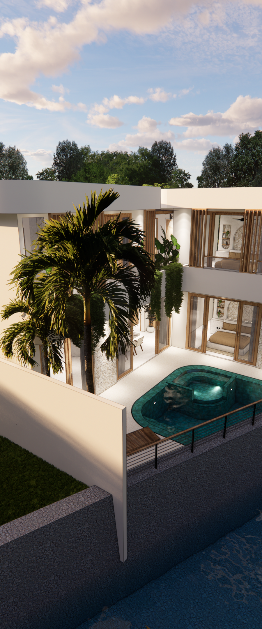 Proyecto de Villas Frente al Río en Umalas: Una Fusión de Elegancia Mediterránea y Tropical — imagen 2